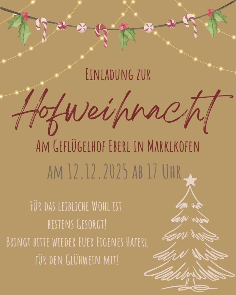 Einladung zur Hofweihnacht 2025