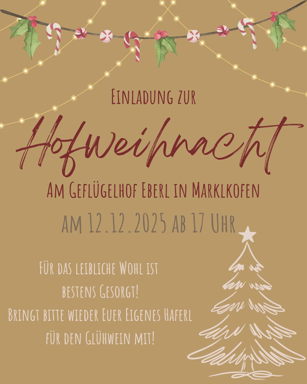 Einladung zur Hofweihnacht 2025